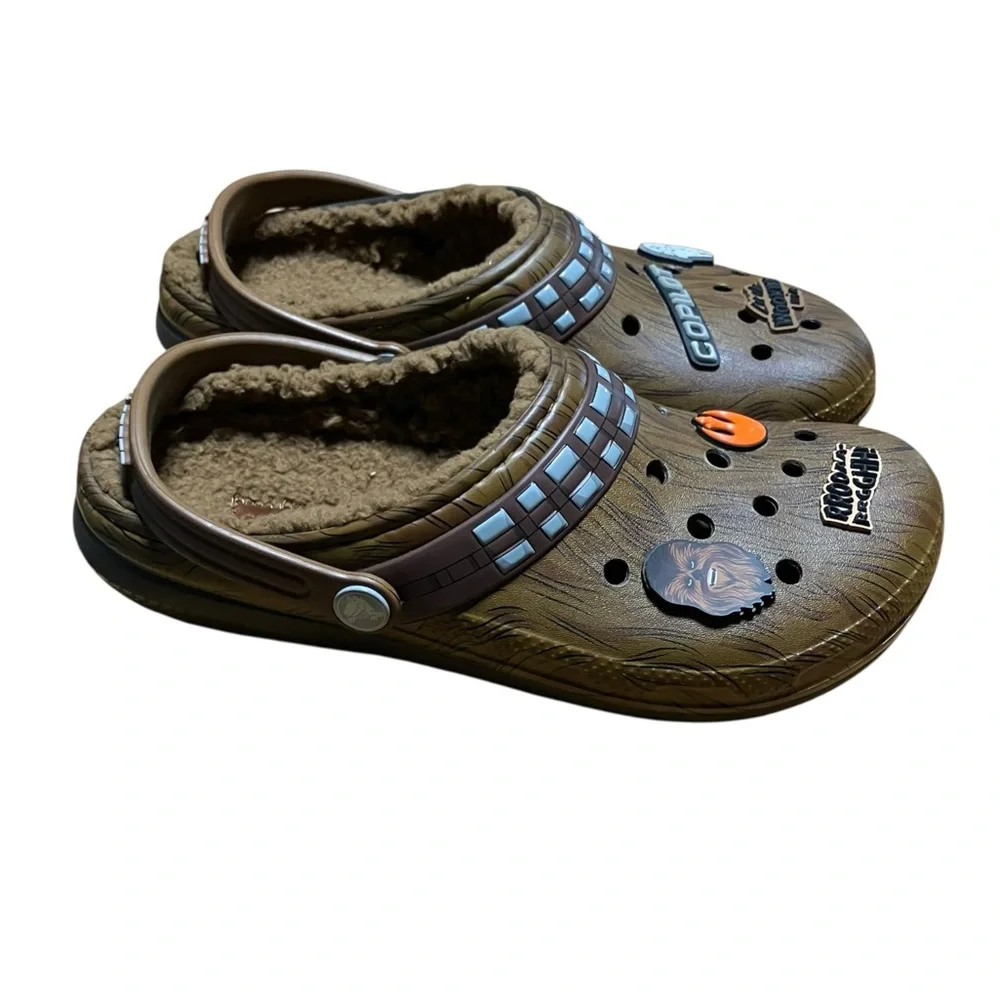 Star Wars Chewbacca X Crocs Classic Lined Clog Espresso Size Junior 6